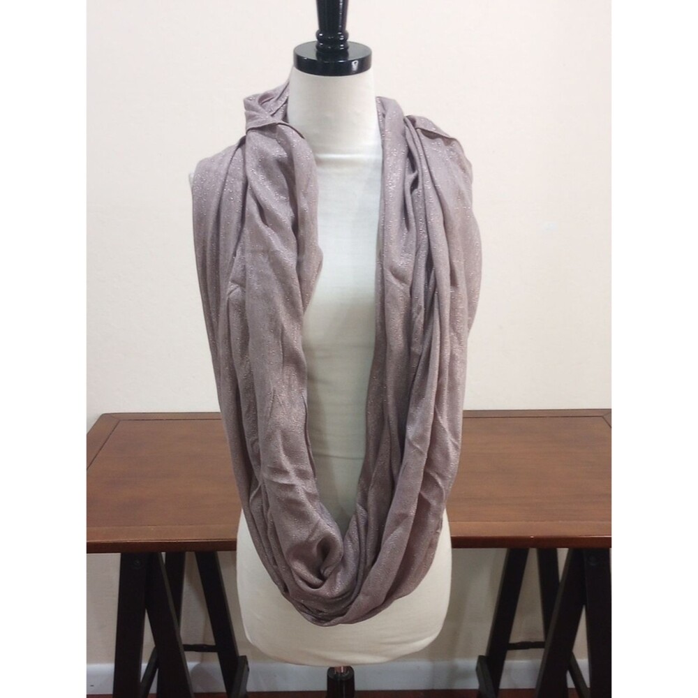 Express Copper Metallic Infinity Scarf